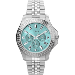 Timex Women's Watch - Quartz Blue Dial Silver Stainless Steel Bracelet | TW2V79600VQ