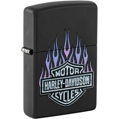 Zippo Windproof Pocket Lighter - Harley Davidson Classic Black Matte Finish | 46677