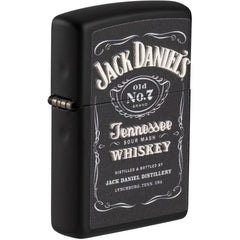 Zippo Windproof Pocket Lighter - Jack Daniel's Classic Black Matte Finish | 49281