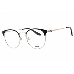 BMW Unisex Eyeglasses - Shiny Light Ruthenium Metal Round Full Rim Frame | BW5010 014
