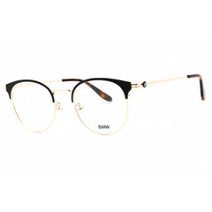 BMW Unisex Eyeglasses - Pale Gold Metal Full Rim Frame Clear Demo Lens | BW5010 032