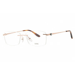 BMW Men's Eyeglasses - Shiny Rose Gold Metal Rectangular Rimless Frame | BW5011 028