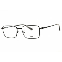 BMW Men's Eyeglasses - Matte Black Metal Rectangular Shape Full Rim Frame | BW5012 002