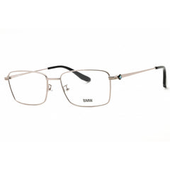 BMW Men's Eyeglasses - Shiny Light Ruthenium Metal Rectangular Frame | BW5012 014