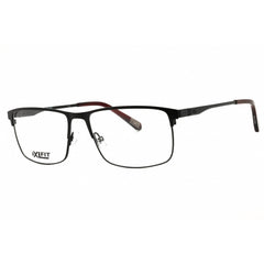 Caterpillar Men's Eyeglasses - Black Metal Rectangular Full Rim Frame | CTO3015 004