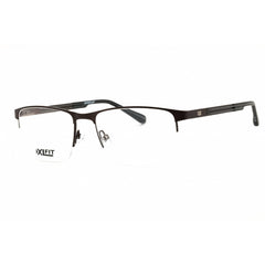 Caterpillar Men's Eyeglasses - Grey Metal Rectangular Half Rim Frame | CTO3023 003
