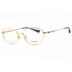 Coach Women's Eyeglasses - Light Gold Titanium Oval Full Rim Frame | 0HC5153TD 9005