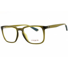 Coach Men's Eyeglasses - Transparent Green Plastic Square Full Rim | 0HC6212U 5760