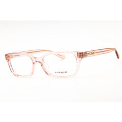 Coach Women's Eyeglasses - Transparent Dusty Rose Rectangular Frame | 0HC6233U 5668