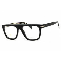 David Beckham Men's Eyeglasses - Black Plastic Square Full Rim Frame | DB 7096 0807 00
