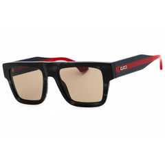 Gucci Men's Sunglasses - Grey Havana/Blue Injected Propionate Square | GG1868S 004