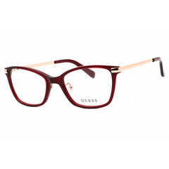 Guess Women's Eyeglasses - Shiny Bordeaux Acetate Cat Eye Shape Frame | GU2890-D 069
