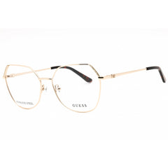 Guess Women's Eyeglasses - Pale Gold Metal Oversized Full Rim Frame | GU50160 032