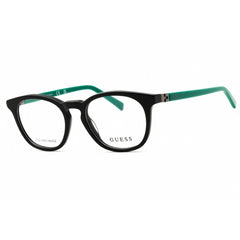 Guess Unisex Eyeglasses - Black Blue Acetate Round Shape Full Rim Frame | GU9231 005