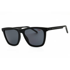 Hugo Men's Sunglasses - Matte Black Plastic Square Full Rim Frame | HG 1047/S 0003 IR