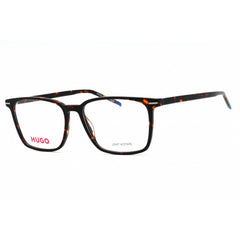 Hugo Men's Eyeglasses - Havana Plastic Square Shape Full Rim Frame | HG 1225 0086 00