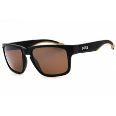 Hugo Boss Men's Sunglasses - Black Plastic Square Full Rim Frame | BOSS 1497/S 0087 6A
