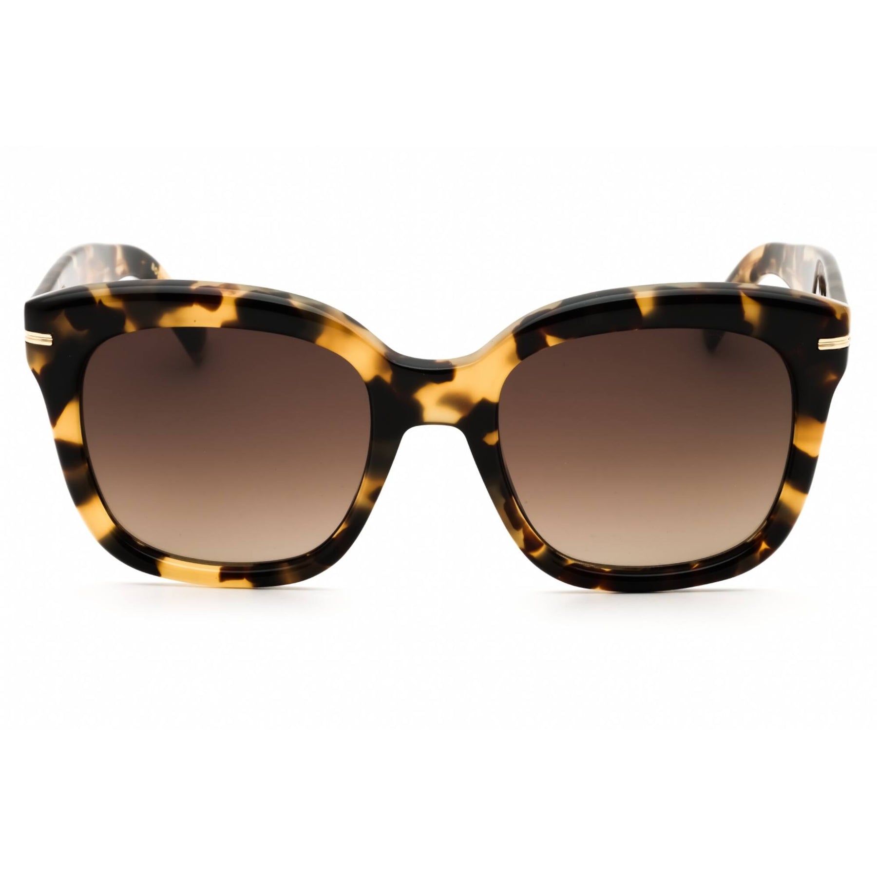 Boss Women\'s Brown Sunglasses BOSS - Havana-acetate sunglasses with gold-tone temples main image 3