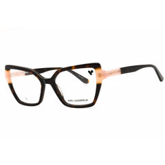 Karl Lagerfeld Women's Eyeglasses - Dark Tortoise/Rose Cat Eye Full Rim | KL6131 243