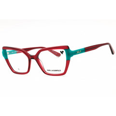 Karl Lagerfeld Women's Eyeglasses - Wine/Green Acetate Cat Eye Frame | KL6131 603