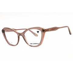 Karl Lagerfeld Women's Eyeglasses - Brown Injected Propionate Cat Eye | KL6137 200