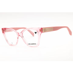Karl Lagerfeld Women's Eyeglasses - Antique Rose Cat Eye Full Rim Frame | KL6150 652