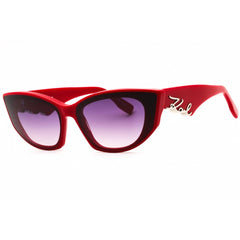 Karl Lagerfeld Women's Sunglasses - Red Acetate Cat Eye Full Rim Frame | KL6162S 600