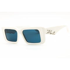 Karl Lagerfeld Women's Sunglasses - White Acetate Rectangular Frame | KL6180S 105