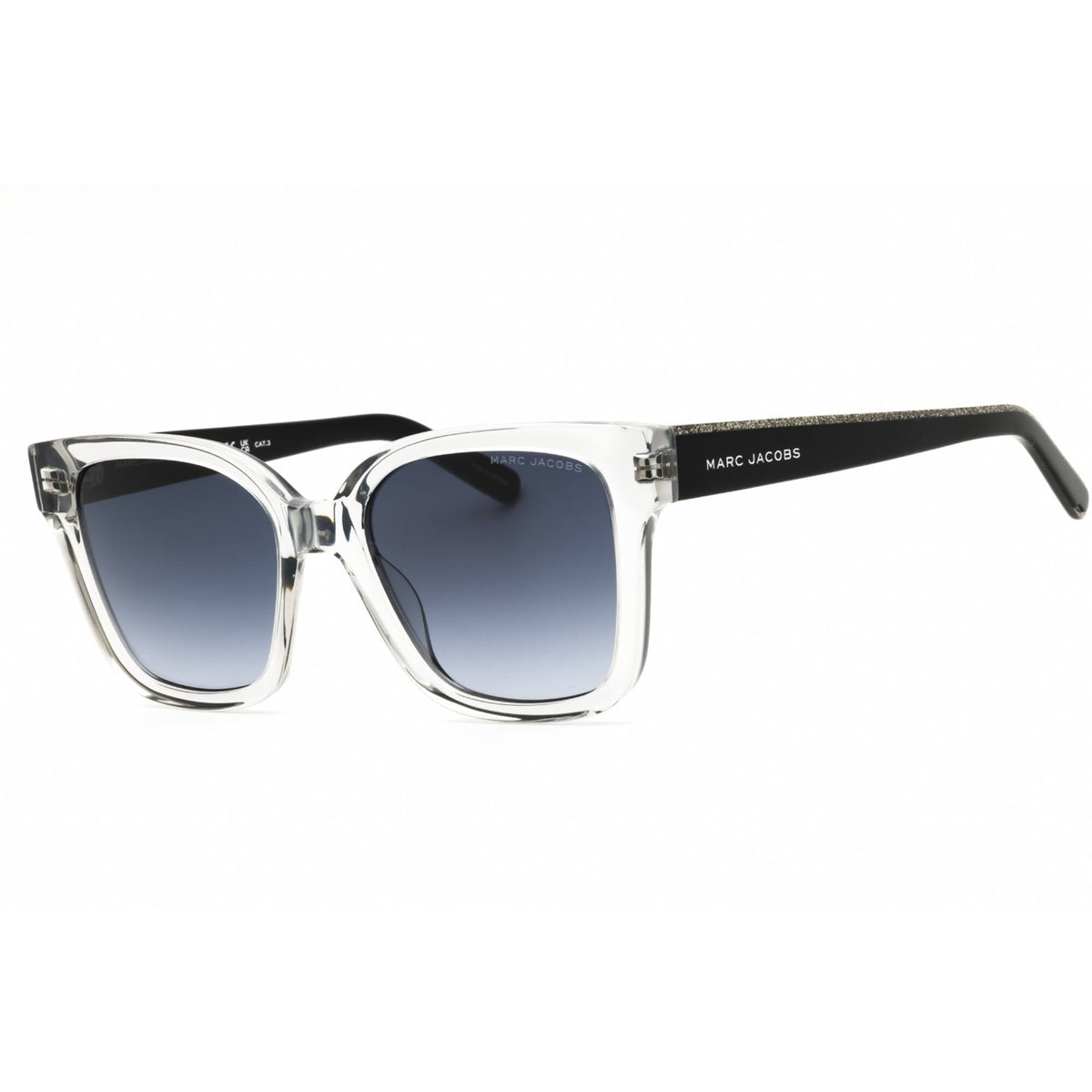 Marc Jacobs Blue Rounded Cat Eye Sunglasses - MARC445S 0PJP IR Women\'s Marc Jacobs Glittery Rounded Cat Eye – Eyedictive main image 2