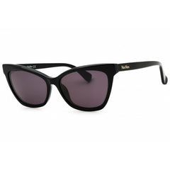 Max Mara Women's Sunglasses - Shiny Black Acetate Cat Eye Full Rim Frame | MM0011 01A