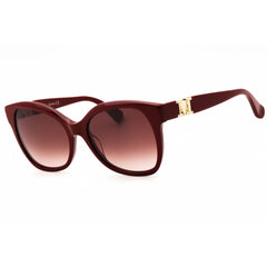 Max Mara Women's Sunglasses - Shiny Red Acetate Cat Eye Full Rim Frame | MM0014 66F
