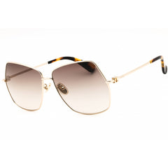 Max Mara Women's Sunglasses - Gold Metal Oversized Shape Full Rim Frame | MM0035-H 32F