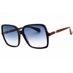 Max Mara Women's Sunglasses - Blue/Other Acetate Oversized Full Rim | MM0037/S 92W