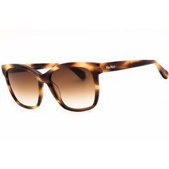Max Mara Women's Sunglasses - Shiny Dark Brown Acetate Cat Eye Frame | MM0042 48F