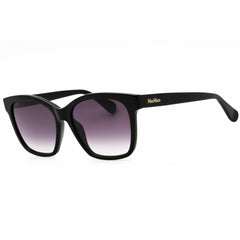 Max Mara Women's Sunglasses - Shiny Black Acetate Cat Eye Full Rim Frame | MM0042 01B