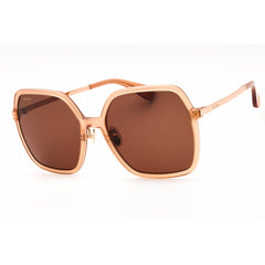 Max Mara Women's Sunglasses - Shiny Pink Acetate Oversized Full Rim | MM0059-D 72E
