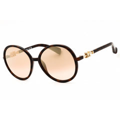 Max Mara Women's Sunglasses - Dark Havana Injected Propionate Round Frame | MM0065 52G