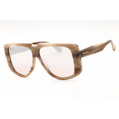 Max Mara Women's Sunglasses - Beige Horn Acetate Oversized Full Rim Frame | MM0075 60G