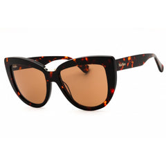 Max Mara Women's Sunglasses - Dark Havana Acetate Cat Eye Full Rim Frame | MM0076 52E