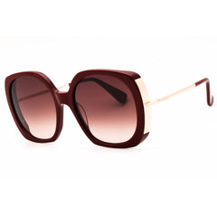 Max Mara Women's Sunglasses - Shiny Red Acetate Oversized Full Rim Frame | MM0079 66F