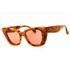 Max Mara Women's Sunglasses - Havana/Other Acetate Cat Eye Full Rim Frame | MM0099 56E
