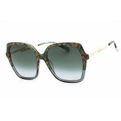 Missoni Women's Sunglasses - Grey Pattern Green Plastic Frame | MIS 0148/S 0RGK 9O