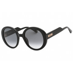 Moschino Women's Sunglasses - Black Plastic Round Full Rim Frame | MOS125/S 0807 9O