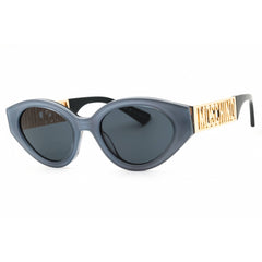 Moschino Women's Sunglasses - Azure Plastic Oval Full Rim Frame | MOS160/S 0MVU IR
