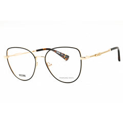 Moschino Women's Eyeglasses - Black Gold Metal Butterfly Full Rim | MOS601 02M2 00
