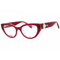 Moschino Women's Eyeglasses - Burgundy Plastic Cat Eye Full Rim Frame | MOS631 0LHF 00