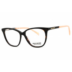 Skechers Women's Eyeglasses - Dark Havana Acetate Cat Eye Full Rim Frame | SE2189 052