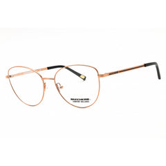 Skechers Women's Eyeglasses - Shiny Rose Gold Metal Cat Eye Shape Frame | SE2202 028