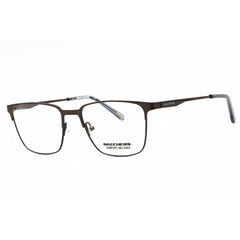 Skechers Men's Eyeglasses - Shiny Gunmetal Metal Square Full Rim Frame | SE3352 008