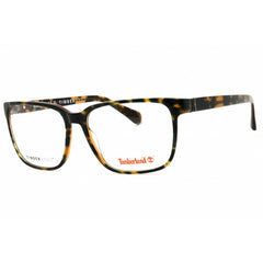 Timberland Men's Eyeglasses - Dark Havana Acetate Square Full Rim Frame | TB50034 052